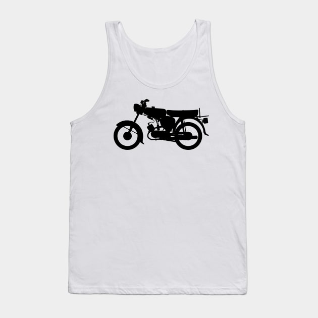 Simson S50 Silhouette (banana tank) Tank Top by GetThatCar